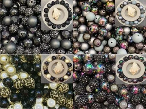 14-16mm Miracle Beads Magic Opaque Leo diverse Perlen MIX 14-16St. animal print - Bild 1 von 5