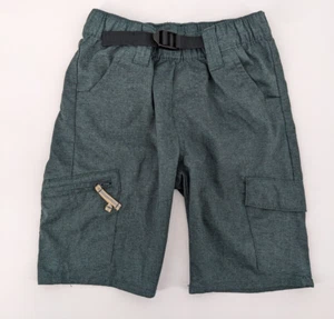 Wrangler Green Cargo Shorts Adj Waist Moisture Wick Boys Size XS 4/5 - Picture 1 of 7