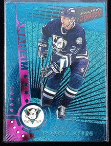 1997-98 Pacific Dynagon Emerald Green #4 Steve Rucchin Hockey Card Anaheim Ducks