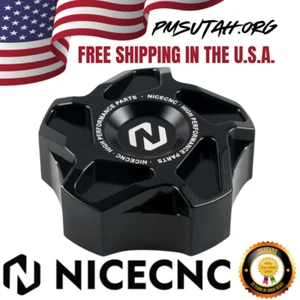 CNC Gas Cap 2014-2021 Polaris Sportsman 570 ATV Fuel Tank Lid Aluminum Black - Picture 1 of 11