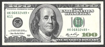 2006 $100 НК06832489* Dallas CHCU Star Note - Image 1 of 2