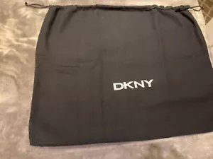 DKNY Black Fabric Extra Large Pouch Bag With Pouch String - Picture 1 of 5
