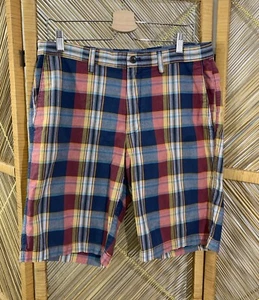 Banana Republic Plaid Short Cotton 33 - Picture 1 of 7