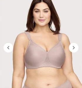 Glamorise Seamless Support T-Shirt Bra Women’s 36d Taupe New Clearance - Picture 1 of 4