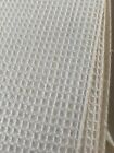 MID 20 TH C WHITE WAFFLE COTTON TOWELLING  FABRIC  21 1/4" WIDE SOLD PER M  
