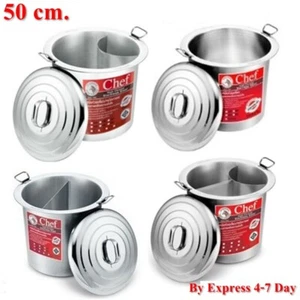 Pot Chef Zebra Stainless Steel Noodle Soup Curved Straight Kitchen Kettle 50 cm. - Picture 1 of 12