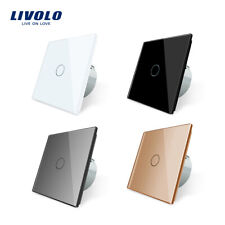 Livolo Geräusch-empfindlicher Schalter mit schwarzem Glasrahmen