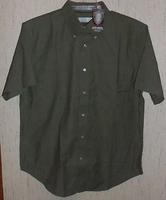 CAMISA BLINDADA ANTIARRUGAS Y CAMBRAY VERDE ZINC PARA HOMBRE NUEVA CON ETIQUETAS TALLA M Foto 1 de 3