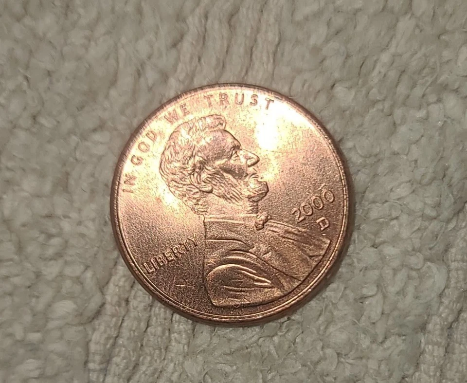 Centavo conmemorativo Mark Lincoln 2000 D como nuevo - error de cierre AM - EXCELENTE estado Foto 1 de 2