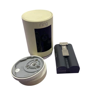 Ring 5UM7E5 Stick Up Cam Battery Security Camera White #SC3215 AR - Picture 1 of 12