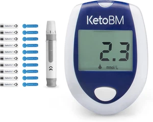 Blood Ketone Meter Kit for Keto Diet Testing - Complete Ketone Test Kit with Ket - Picture 1 of 12