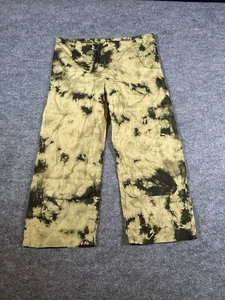 XCVI Womens XS Green Tie Dye Cargo Capri Pants Made In USA - Picture 1 of 9