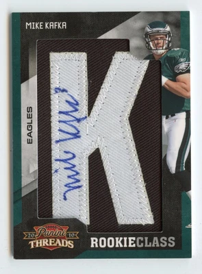 2010 Panini Threads Rookie Class Mike Kafka / 375 Letterman Eagles - Image 1 of 2