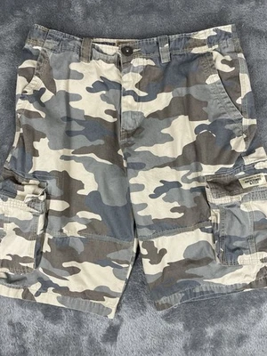 Vintage Y2K Abercrombie & Fitch Cargo Shorts Men's 34 Drawstring Heavyweight - Image 1 of 4