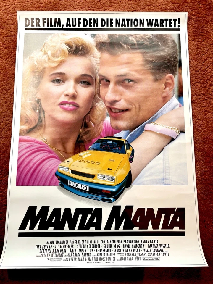 Manta Manta Kinoplakat Poster A1, GEROLLT, Til Schweiger, Tina Ruland - Bild 1 von 1