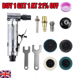90° 1/4" Right Angle Grinder Polisher Air Die Grinder Sander Kit Grinding UK - Picture 1 of 22