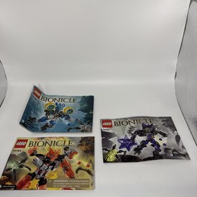 Bionicle Book Manual Lot 70783 70781 70780 Three Total Lego