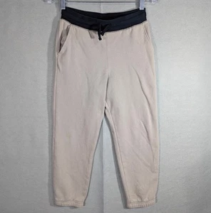 OshKosh b'gosh Jogger Pants Kids Boys 12 Khaki Tan Black Waistband Fleece Casual - Picture 1 of 9