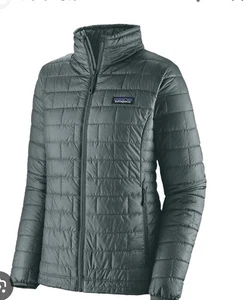 Women's Patagonia Nano Puff Insulated Jacket Full Zip  Green Medium Primaloft  - Picture 1 of 7