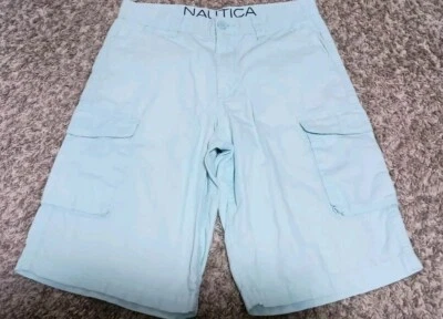 Boardshorts Nautica para niños talla 18 color azul piscina escuela verano barco agua Foto 1 de 3