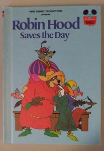 Walt Disney VINTAGE 1980 Robin Hood Saves The Day Hardcover Book - FAST SHIP - Picture 1 of 6