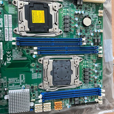 Supermicro X10DRD-LT Motherboard E-ATX Dual Socket R3 LGA 2011 - Image 1 of 4