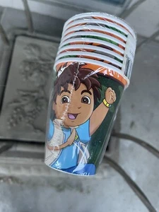 Go Diego Go Nick Jr Diegos größte Rettung Geburtstagsparty 8er-Packung 9 Unzen Pappbecher - Bild 1 von 4