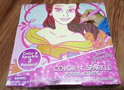 Disney Princess Color N Sparkle Poster Activi...
