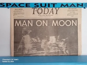 Florida Today Man On Moon 7/21/1969 - Picture 1 of 3