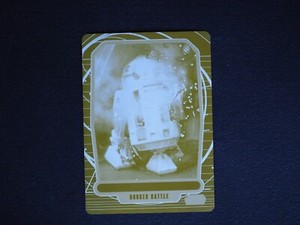 2013 Topps Star Wars Galactic Files R2-D2 Bunker Battle Printing Plate #1/1