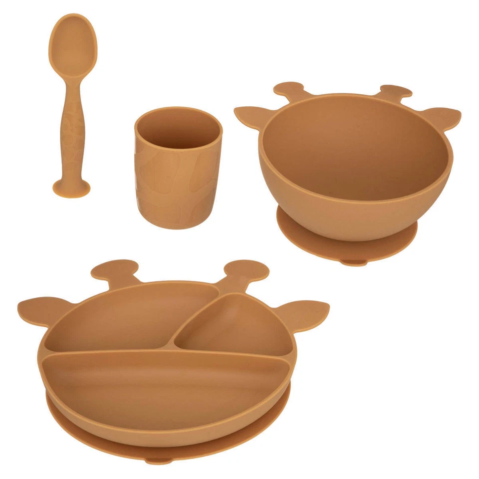 Kindergeschirr-Set mit Saugnäpfen, 4-teilig - Bild 1 von 1