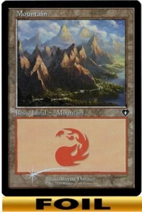 1x - MOUNTAIN - #446 - RETRO FOIL - Commander Masters - NM MTG - Picture 1 of 1