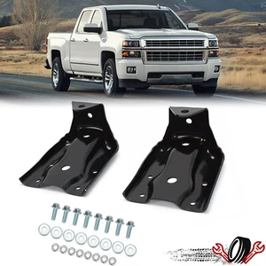 For 99-14 07 Chevy Silverado Sierra Rear Leaf Spring Hanger Shackle Bracket Kit - Picture 1 of 14
