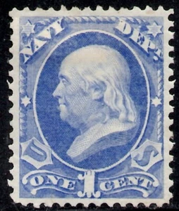 U S SCOTT 035 FRANKLIN OFFICIAL -NAVY DEPT MH SCV $160 - Picture 1 of 2
