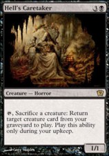 9th Edition Hell's Caretaker x1 Moderate Play, English Magic Mtg M:tG