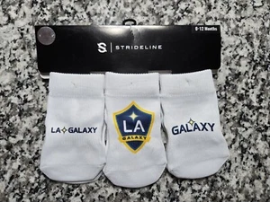 3 Paar NEU LA Galaxy Baby Socken Los Angeles MLS 12 Monate Major League Fußball - Bild 1 von 7