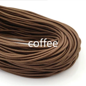 Skinny Elastic Band Cord Round Ribbon Stretchy Trimming Sewing Craft DIY 10M 3MM - Picture 1 of 33