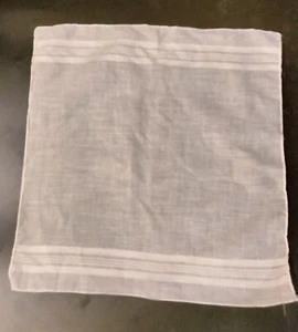 Vintage White Mens Handkerchief 16 x 16 - Picture 1 of 1