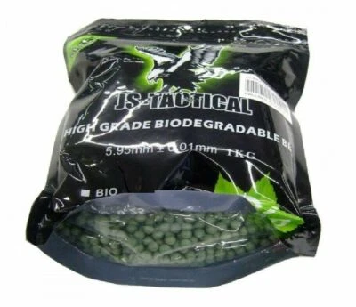 BUSTA 1KG 5000 PALLINI SOFTAIR BIO BIODEGRADABILI VERDI 0,20g JS-BIO0.20V BIODE