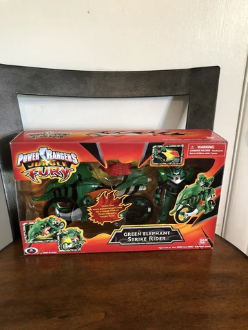 Power Rangers Jungle Fury-Green Elephant Strike Rider Motorcycle New Sealed Cover