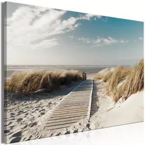 Meer Strand Natur Landschaften VLIES LEINWAND BILDER WANDBILDER XXL WOHNZIMMER - Bild 1 von 8