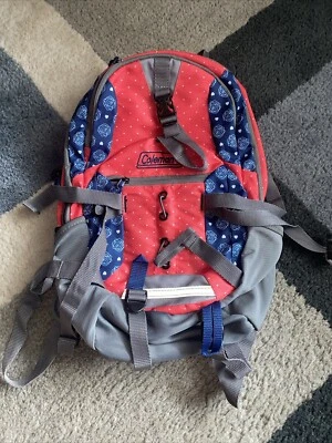 Туристический гидратационный рюкзак Coleman в горошек с цветочной подкладкой сумка для улицы - Изображение 1 из 4