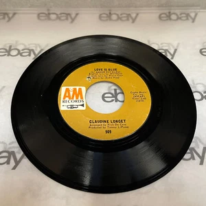 CLAUDINE LONGET 45 RPM - "Love is Blue" & "Think of Rain" - Picture 1 of 4