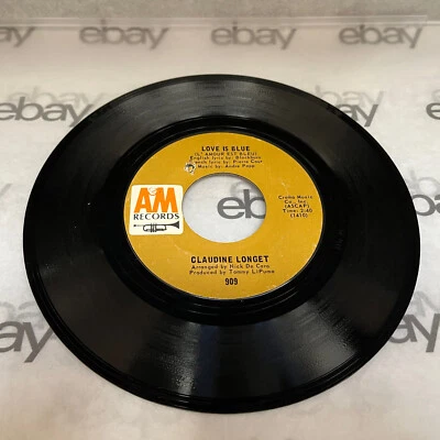 CLAUDINE LONGET 45 RPM - "Love is Blue" & "Think of Rain" - Image 1 of 4