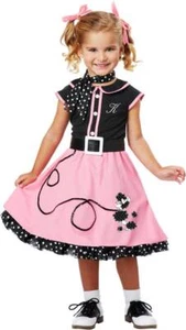 California Costume 50's Hairspray Poodle Skirt Grease Retro Toddler Girls 00134 - Picture 1 of 2