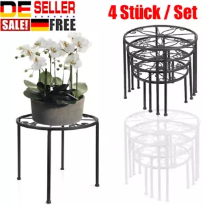 4 in 1 Blumenhocker Set Blumenständer Pflanzenhocker Blumenregal Balkontisch DE - Bild 1 von 20