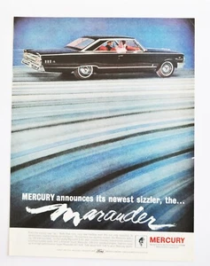 Anuncio de coche grande - Mercury Marauder S-55 1963 (folleto de cartel impreso en anuncio) - Imagen 1 de 1