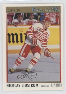 1991-92 O-Pee-Chee Premier Nicklas Lidstrom #117 Rookie RC HOF