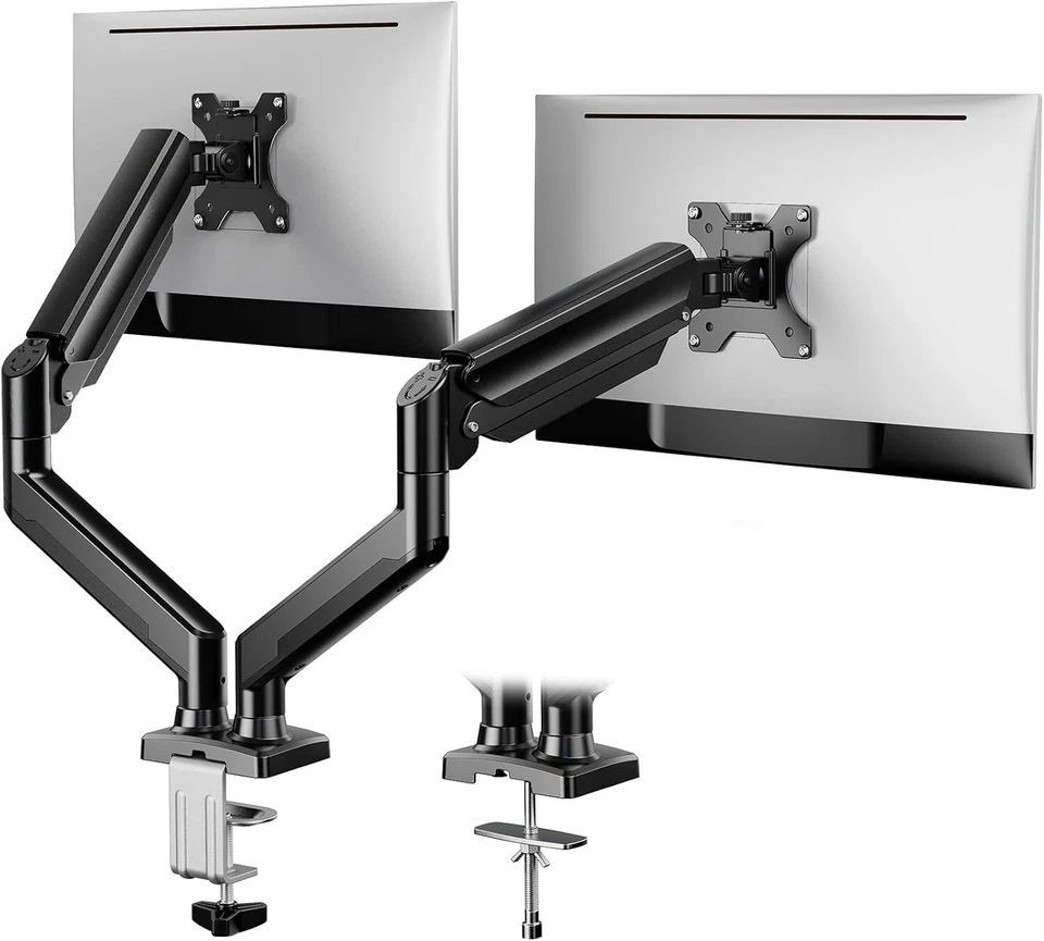 ErGear Dual Monitor Mount up to 32 in Screen Max 22 lbs Each Arm Gas Spring - Image 1 of 4