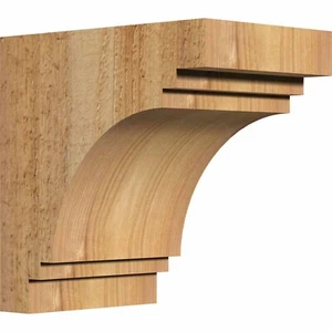 Ekena Millwork COR04X06X06PEC00RWR 4"W x 6"D x 6"H Pescadero Rough Sawn Corbe... - Picture 1 of 11